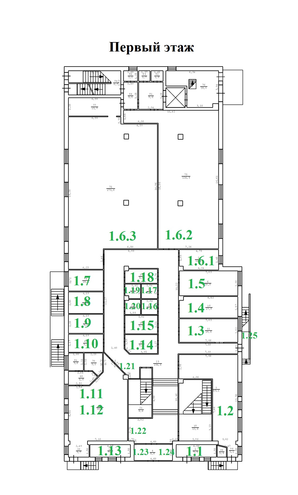 15 микрорайон, дом 9А ТЦ Омега план первого этажа